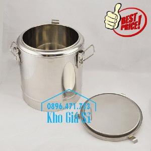 Bán thùng/ nồi inox cách nhiệt, giữ nhiệt đựng tàu hũ, cháo, soup cua tại Quận 11