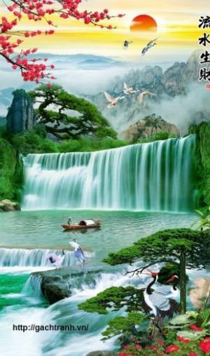 Tranh gạch men 3d phong cảnh - 40MN