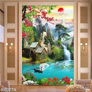 Tranh gạch men 3d phong cảnh - 40MN