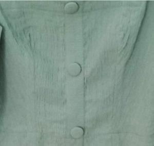 Áo Croptop dài tay màu xanh thời trang tự thiết kế A4.2