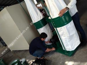 Máy hút bụi 2 túi vải công nghiệp 3kw,5,5kw giá rẻ dành cho xưởng gỗ bình dương