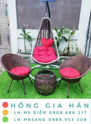 Bộ Bàn Ghế Xích Đu Hồng Gia Hân Xd29