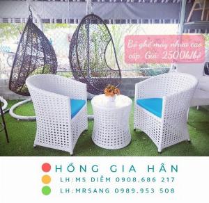 Bộ bàn ghế mây nhựa Hồng Gia Hân BGM54