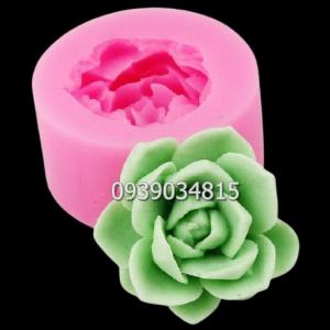 Bộ 4 khuôn silicon làm rau câu sen đá, cá chép