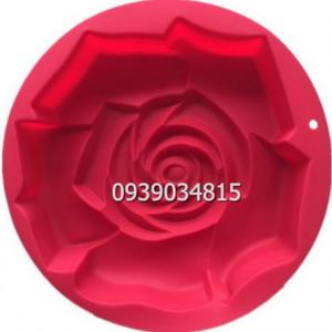 Khuôn silicon làm rau câu, làm bánh hoa hồng đại - Loại 30 cm
