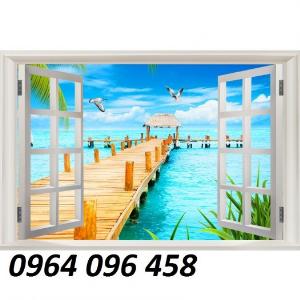 Tranh gạch men cửa sổ 3d - 45SM