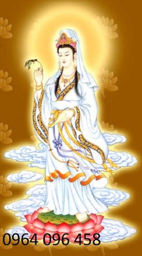 Tranh phật quan âm - tranh gạch 3d ốp tường - 76SN