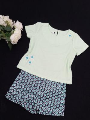 Quần Short nữ họa tiết hoa thời trang tự thiết kế Q1.3
