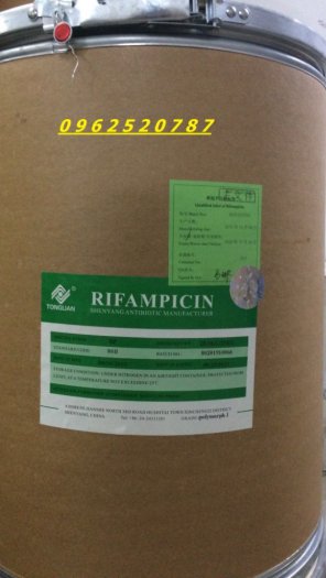 Kháng sinh RIFAMPICIN 98% nhập khẩu chính hãng 25 kg/thùng