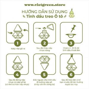 Tinh dầu hoa hồng - Tinh dầu treo xe ô tô, treo phòng, treo tủ quần áo,.... - Tinh dầu thiên nhiên loại 1