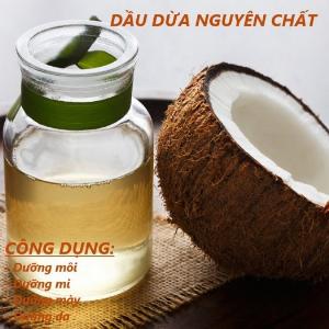 Dưỡng môi dầu dừa - Dạng chai lip tiện lợi - Làm hồng môi, chống thâm và khô môi