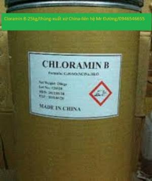 Cloramin B -xuất xứ Trung Quốc-quy cách 25kg/thùng