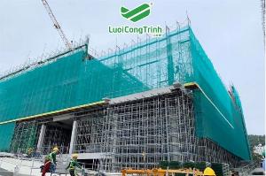 Lưới bao che xây dựng công trình, 100% hạt nhựa nguyên sinh, bao bền.