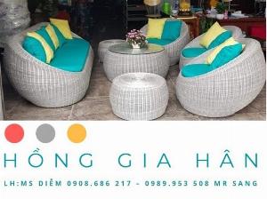 Bộ sofa mây nhựa Hồng Gia Hân BGM75