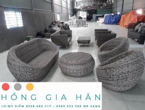 Sofa mây nhựa Hồng Gia Hân SF17