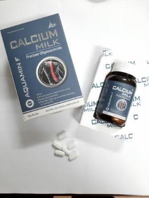 Viên uống bổ sung canxi, xương chắc khỏe, phát triển chiều cao - CALCIUM MILK - hộp 60v