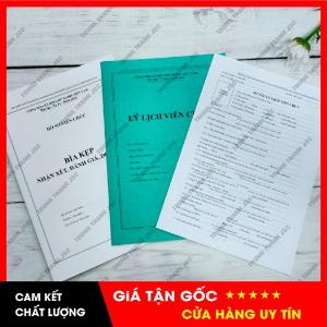 Hồ sơ viên chức Theo Thông tư số 07/2019/TT-BNV ngày 01/6/2019 của Bộ trưởng Bộ Nội vụ