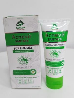 Sữa rửa mặt chuyên da mụn ACNEVIR - Làm sạch da từ sâu bên trong, ngăn ngừa mụn - Tuýp 50gr