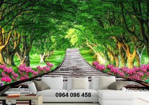 Gạch tranh 3d phong cảnh thiên nhiên - SX11