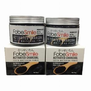 Bột than trắng răng Nhật Bản + Tặng bàn chải Plus 365- Fobe Smile- Hũ 30gr