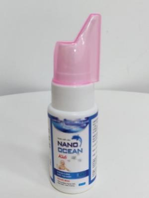Xịt mũi trẻ em nước muối biển sâu, làm sạch và thông mũi trẻ em an toàn-Nano Ocean Kids- Chai/ 50ml