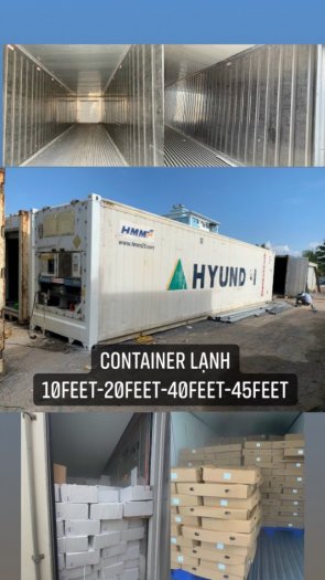 Container lạnh chứa hải sản hàng đông lạnh