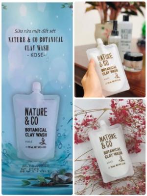 Sữa rửa mặt đất sét trắng V-hadakin Thương hiệu Kose đẳng cấp