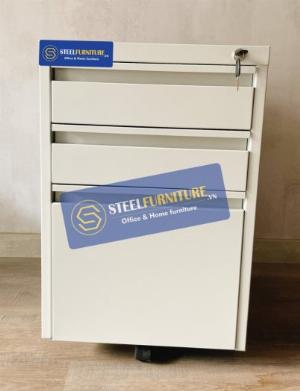 Tủ hồ sơ di động mini - mobile pedestal - bằng thép sơn tĩnh điện