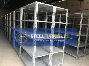 Kệ V đục lỗ - Kệ thép V cố định tải trọng 100kg/tầng