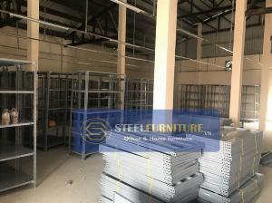 Kệ V đục lỗ - Kệ thép V cố định tải trọng 100kg/tầng