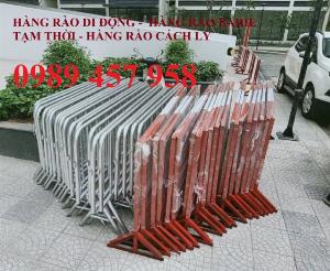 Rào chắn barie, hàng rào di động 1mx2m, 1,5mx2m