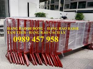 Rào chắn barie, hàng rào di động 1mx2m, 1,5mx2m