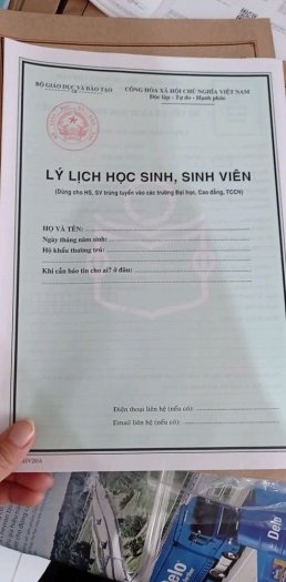 Sỉ lẻ hồ sơ học sinh sinh viên