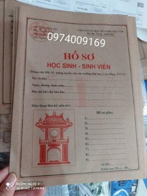 Sỉ lẻ hồ sơ học sinh sinh viên