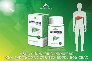 Detoxmune giúp cải thiện chức năng gan, đào thải độc tố giúp tăng cường sức khỏe