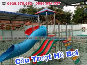 Cung cấp cầu trượt hồ bơi hàng công ty sản xuất giá rẻ