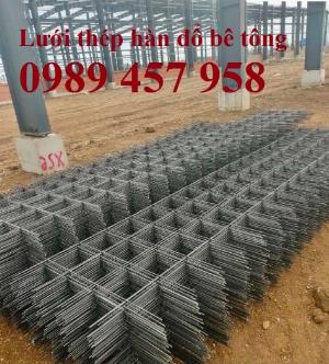 Sản xuất lưới thép đổ sàn tại Hà Nội, Lưới thép hàn chập phi 4, phi 5, phi 6, phi 8