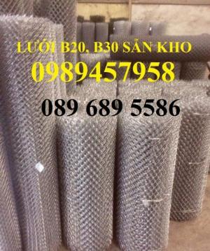 Sản xuất lưới thép B30 làm hàng rào 30x30, Lưới B30 bọc nhựa 1m8