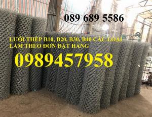 Sản xuất lưới thép B30 làm hàng rào 30x30, Lưới B30 bọc nhựa 1m8
