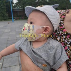 Set 5 Khẩu Trang 3D Kháng Khuẩn Chống Bụi Cho Bé, khẩu trang mùa dịch cho bé