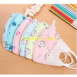 Set 5 Khẩu Trang 3D Kháng Khuẩn Chống Bụi Cho Bé, khẩu trang mùa dịch cho bé