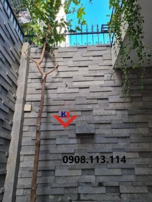 Đá 3D ốp tường ong xám - Ốp tường rào, ốp sân vườn đẹp