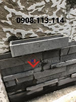 Đá 3D ốp tường ong xám - Ốp tường rào, ốp sân vườn đẹp