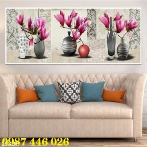 Bộ tranh gạch hoa lan Hp293