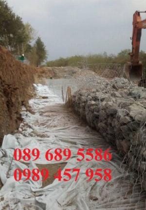Rọ đá cho công trình thủy lợi, Rọ đá chống sạt lở, Rọ thép bọc nhựa, Rọ thép mạ kẽm