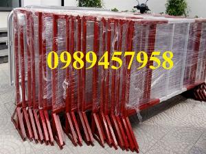 Gia công Khung hàng rào di động gắn bánh xe 1mx2m, 1,2mx2m, 1,5mx 2m