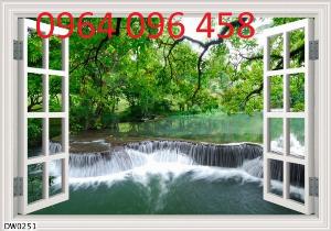 Tranh cửa sổ 3d - tranh gạch 3d cửa sổ - BV33