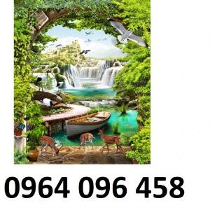 Tranh gạch 3d phong thủy phòng khách - CV33