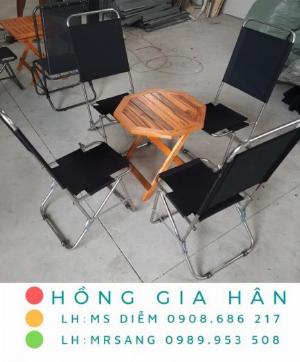 Bàn ghế cafe giá rẻ Hồng Gia Hân BGS24_lưng cao