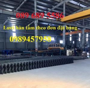 Lưới thép chống thấm phi 4 ô 200x200, D4 ô 250x250, Thép D6 200x200 có sẵn